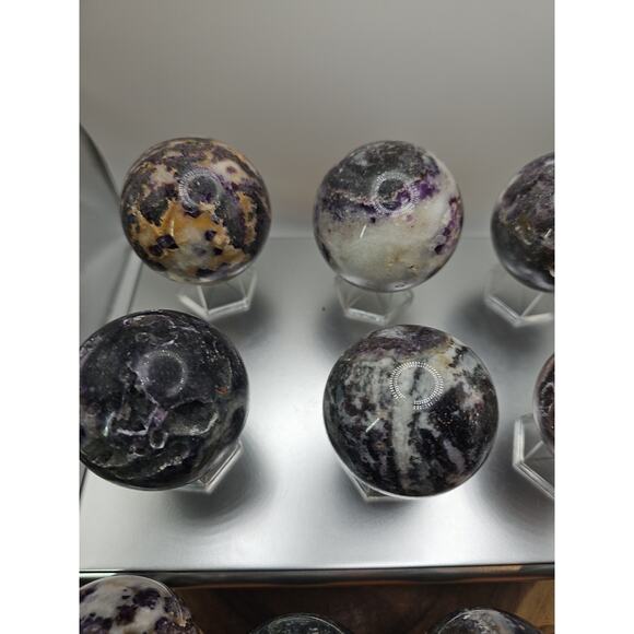 55mm To 65mm Natural Sphalerite Quartz Crystal W/wooden Stand 1 Each - Picture 10 of 12